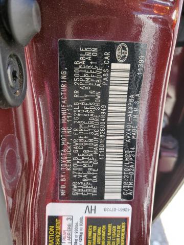 Photo 10 from auction – 2016 TOYOTA AVALON HYB with VIN 4T1BD1EB2GU048949