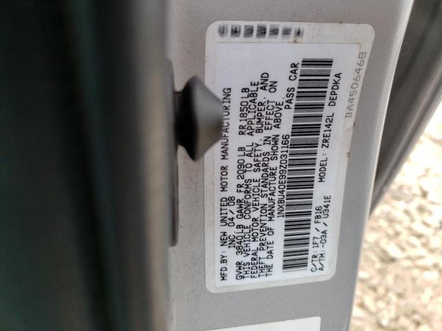 Photo 10 from auction – 2009 TOYOTA COROLLA BA with VIN 1NXBU40E99Z031166