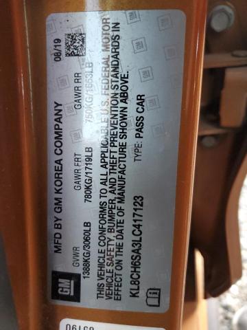 Photo 10 from auction – 2020 CHEVROLET SPARK ACTI with VIN KL8CH6SA3LC417123