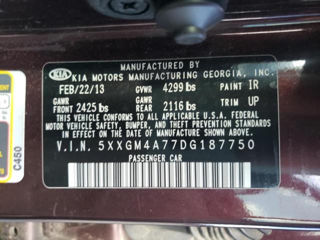 Photo 10 from auction – 2013 KIA OPTIMA LX with VIN 5XXGM4A77DG187750