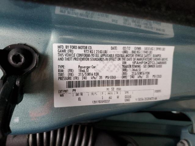 Photo 10 from auction – 2012 FORD FOCUS SE with VIN 1FAHP3K27CL348885