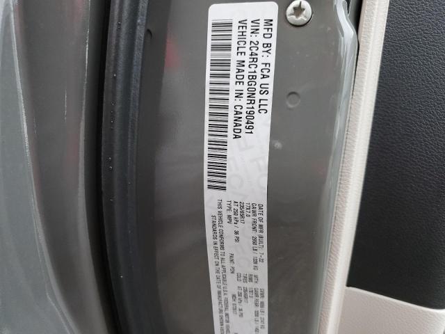 Foto 10 de la subasta – 2022 CHRYSLER PACIFICA T con VIN 2C4RC1BG0NR190491