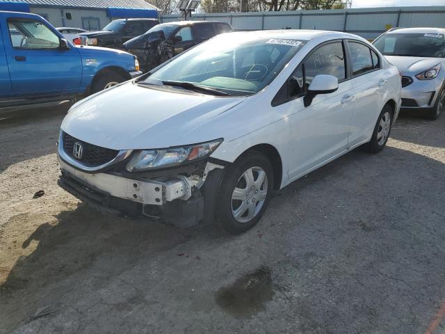 Photo 2 from auction – 2013 HONDA CIVIC LX with VIN 19XFB2F58DE057661
