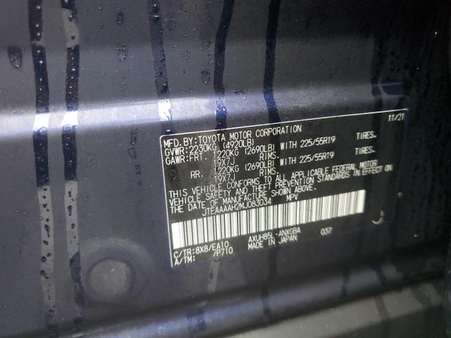 Photo 10 from auction – 2021 TOYOTA VENZA LE with VIN JTEAAAAH2MJ083034