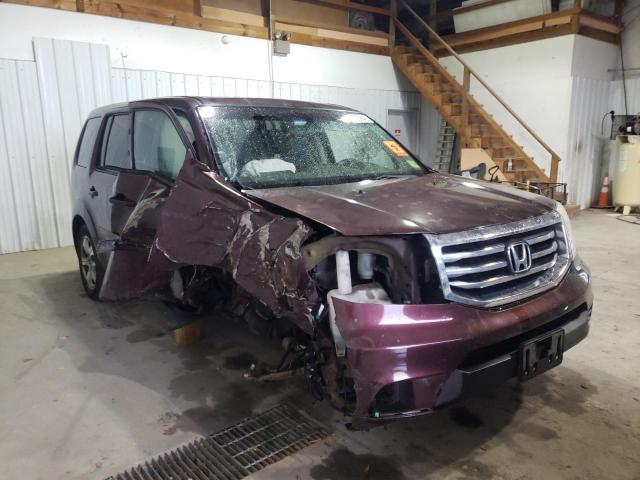 HONDA PILOT EXL 2013 with VIN 5FNYF4H58DB022330 - Photo from auction