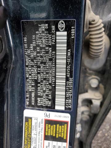 Photo 10 from auction – 2014 TOYOTA CAMRY L with VIN 4T4BF1FK6ER444278