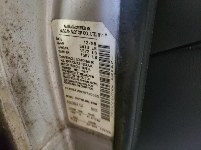 Photo 10 from auction – 1999 NISSAN SENTRA BAS with VIN 1N4AB41D0XC720095