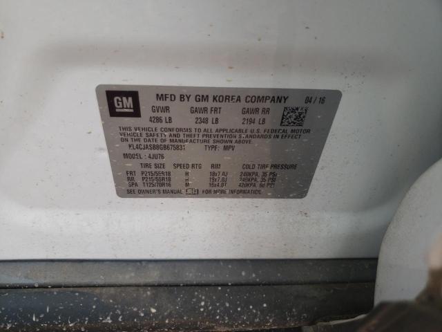 Photo 10 from auction – 2016 BUICK ENCORE with VIN KL4CJASB8GB675831