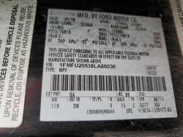 Photo 10 from auction – 2008 FORD EXPEDITION with VIN 1FMFU20538LA88036