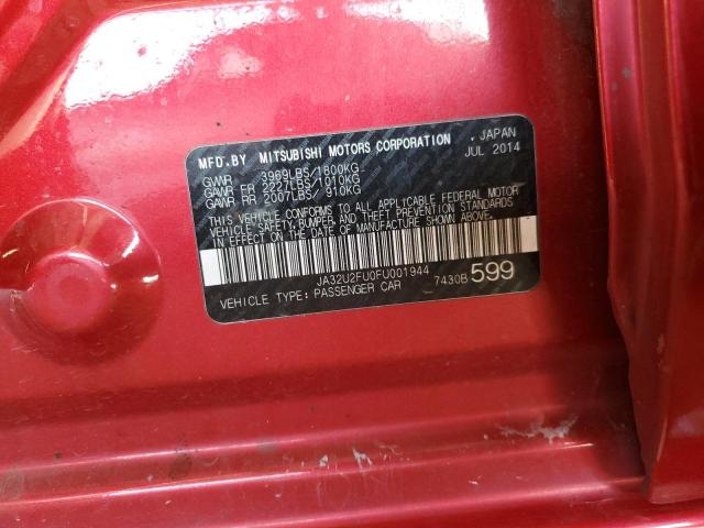 Photo 10 from auction – 2015 MITSUBISHI LANCER ES with VIN JA32U2FU0FU001944