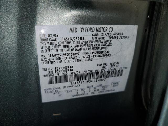Photo 10 from auction – 2005 FORD FIVE HUNDR with VIN 1FAFP25195G154827