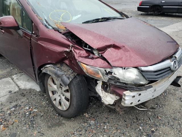 Photo 9 from auction – 2012 HONDA CIVIC LX with VIN 19XFB2F58CE080727