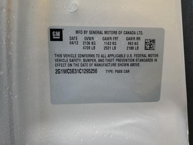 Photo 10 from auction – 2012 CHEVROLET IMPALA LTZ with VIN 2G1WC5E31C1295256