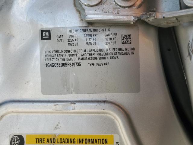 Photo 10 from auction – 2011 BUICK LACROSSE C with VIN 1G4GC5ED0BF349735