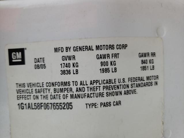 Photo 10 from auction – 2006 CHEVROLET COBALT LT with VIN 1G1AL58F067655205