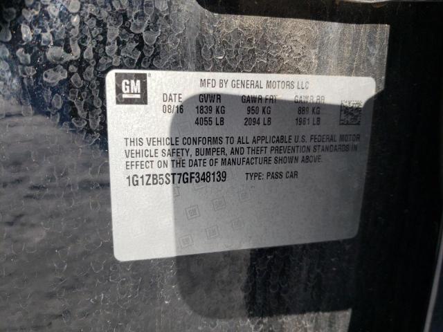 Photo 10 from auction – 2016 CHEVROLET MALIBU LS with VIN 1G1ZB5ST7GF348139