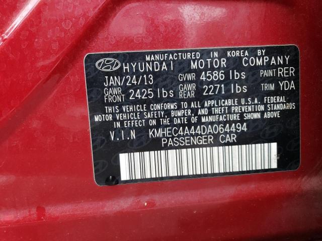 Photo 10 from auction – 2013 HYUNDAI SONATA HYB with VIN KMHEC4A44DA064494