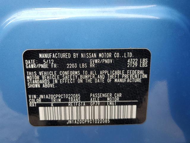 Photo 10 from auction – 2012 NISSAN LEAF SV with VIN JN1AZ0CP9CT022085