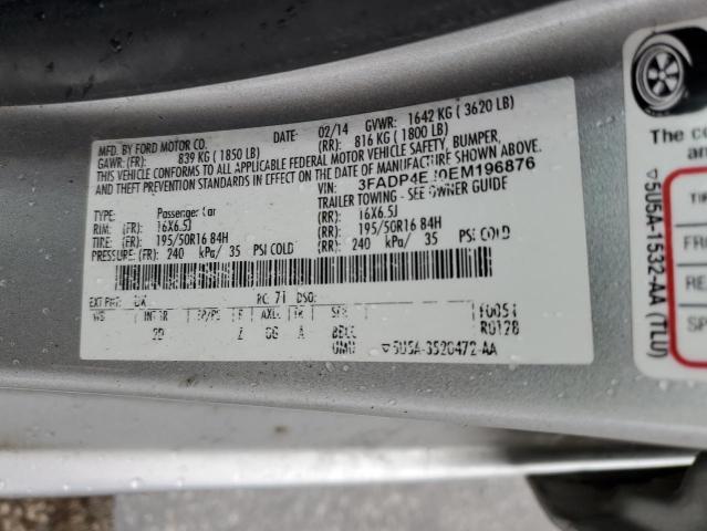 Photo 10 from auction – 2014 FORD FIESTA SE with VIN 3FADP4EJ0EM196876