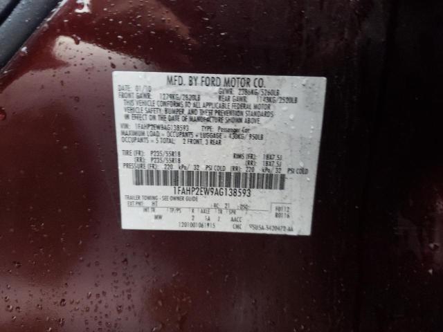 Photo 10 from auction – 2010 FORD TAURUS SEL with VIN 1FAHP2EW9AG138593
