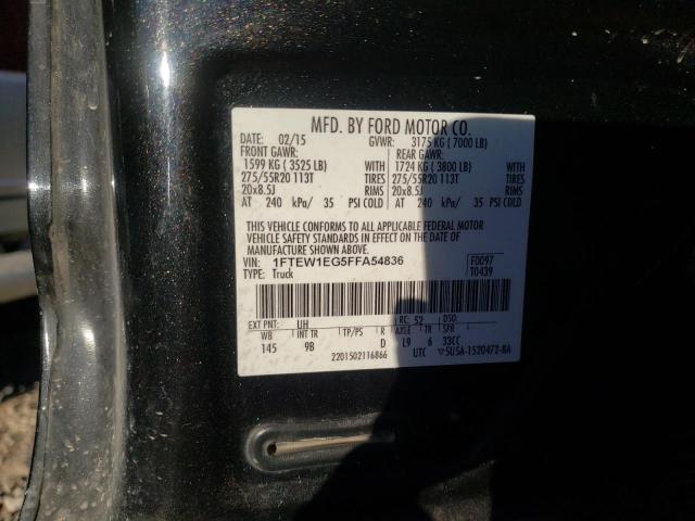 Photo 10 from auction – 2015 FORD F150 SUPER with VIN 1FTEW1EG5FFA54836