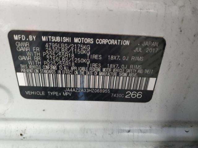 Photo 10 from auction – 2017 MITSUBISHI OUTLANDER with VIN JA4AZ2A33HZ068955