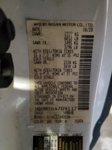Photo 10 from auction – 2020 NISSAN FRONTIER S with VIN 1N6ED0CE6LN709117