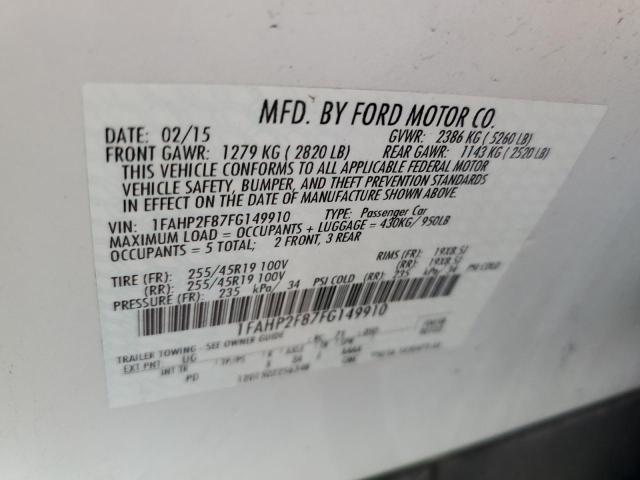 Photo 10 from auction – 2015 FORD TAURUS LIM with VIN 1FAHP2F87FG149910