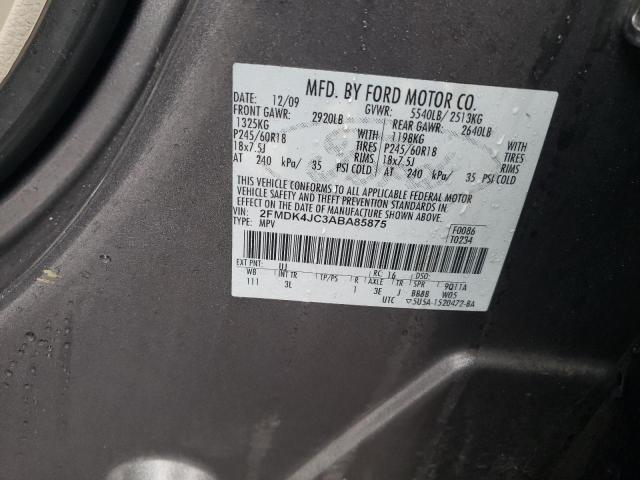 Photo 10 from auction – 2010 FORD EDGE SEL with VIN 2FMDK4JC3ABA85875