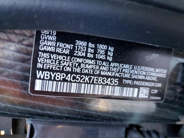 Photo 10 from auction – 2019 BMW I3 REX with VIN WBY8P4C52K7E83435
