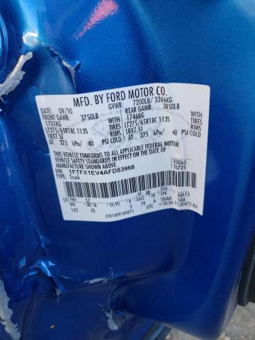Photo 10 from auction – 2010 FORD F150 SUPER with VIN 1FTFX1EV4AFD53968