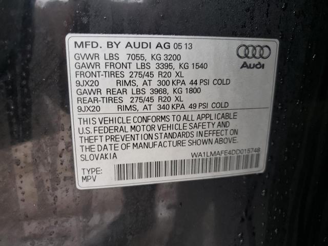 Photo 10 from auction – 2013 AUDI Q7 PREMIUM with VIN WA1LMAFE4DD015748