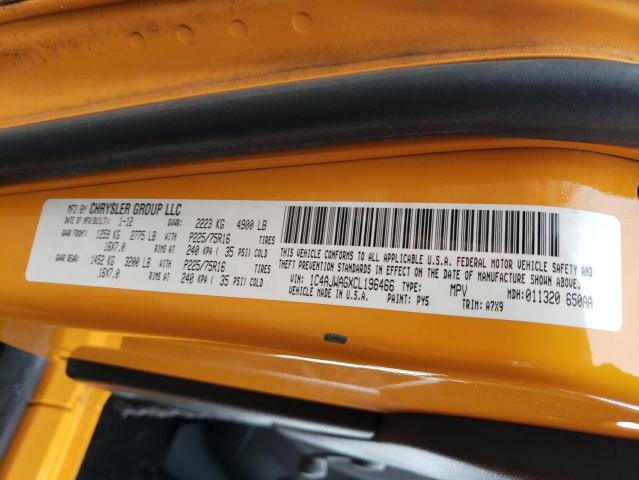 Photo 10 from auction – 2012 JEEP WRANGLER S with VIN 1C4AJWAGXCL196466