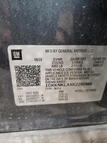 Photo 10 from auction – 2019 GMC ACADIA SLE with VIN 1GKKNKLAXKZ290986