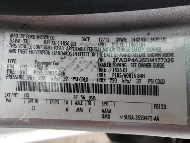 Photo 10 from auction – 2013 FORD FIESTA S with VIN 3FADP4AJ5DM177325