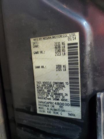 Photo 10 from auction – 2014 NISSAN MAXIMA S with VIN 1N4AA5AP9EC480030