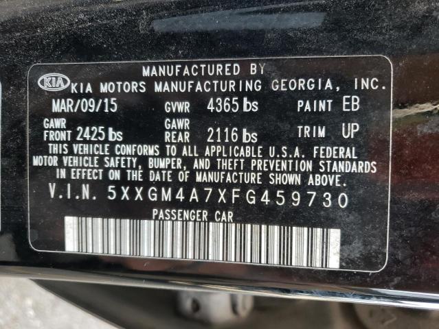 Photo 10 from auction – 2015 KIA OPTIMA LX with VIN 5XXGM4A7XFG459730