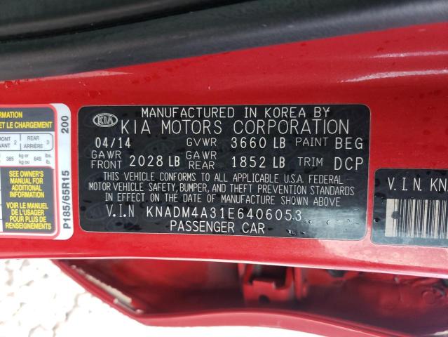 Photo 10 from auction – 2014 KIA RIO LX with VIN KNADM4A31E6406053