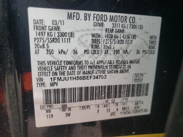 Photo 10 from auction – 2011 FORD EXPEDITION with VIN 1FMJU1H56BEF34703