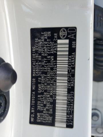 Photo 10 from auction – 2016 TOYOTA COROLLA L with VIN 2T1BURHE2GC589411