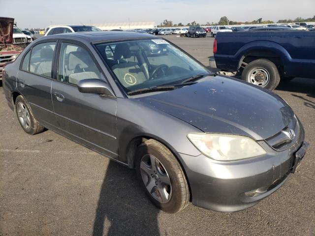 HONDA CIVIC EX 2005 with VIN JHMES26755S001834 - Photo from auction