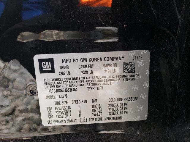 Photo 10 from auction – 2018 CHEVROLET TRAX PREMI with VIN KL7CJRSB5JB638454