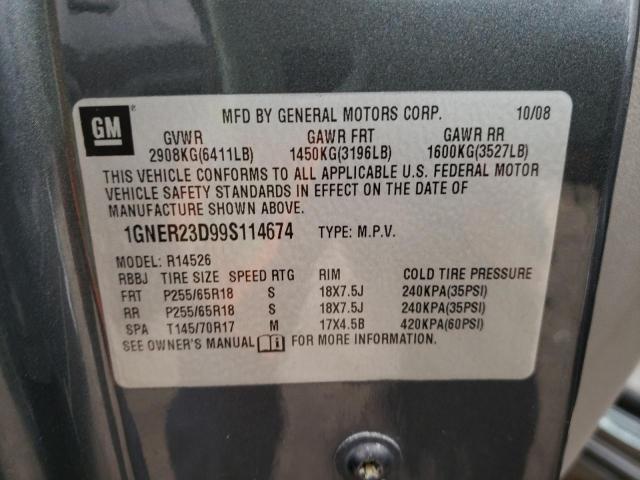 Photo 10 from auction – 2009 CHEVROLET TRAVERSE L with VIN 1GNER23D99S114674