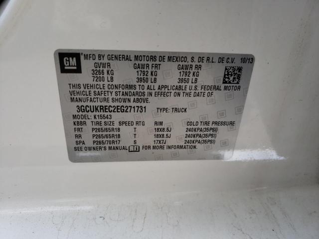 Photo 10 from auction – 2014 CHEVROLET SILVERADO with VIN 3GCUKREC2EG271731