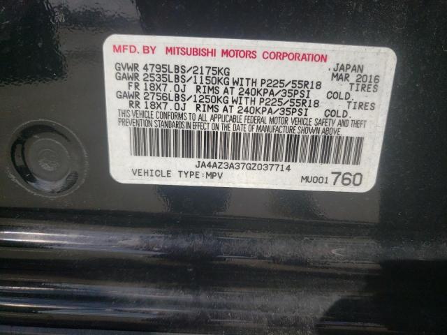 Photo 10 from auction – 2016 MITSUBISHI OUTLANDER with VIN JA4AZ3A37GZ037714