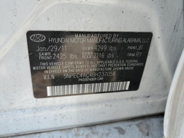 Photo 10 from auction – 2011 HYUNDAI SONATA SE with VIN 5NPEC4AC4BH237058
