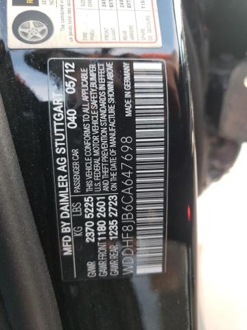 Photo 10 from auction – 2012 MERCEDES-BENZ E 350 4MAT with VIN WDDHF8JB6CA647698