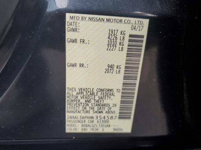 Photo 10 from auction – 2017 NISSAN ALTIMA 2.5 with VIN 1N4AL3APXHN354587
