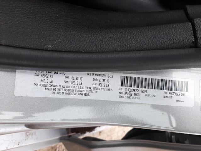 Photo 10 from auction – 2016 CHRYSLER 200 LIMITE with VIN 1C3CCCAB7GN100975