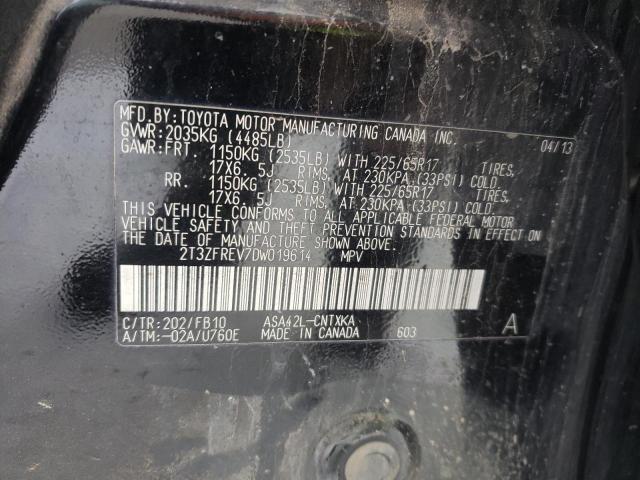 Photo 10 from auction – 2013 TOYOTA RAV4 LE with VIN 2T3ZFREV7DW019614
